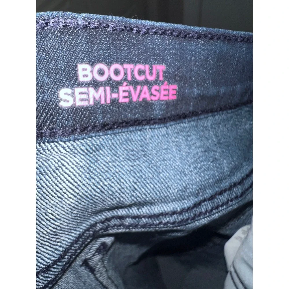 The Childrens Place Womens Bootcut Jeans Dark Wash Indigo Stretch Size 14